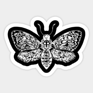 Dead head moth Sticker